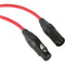 Kopul Premium Performance 3000 Series XLR M to XLR F Microphone Cable - 25' (7.6 m), Red
