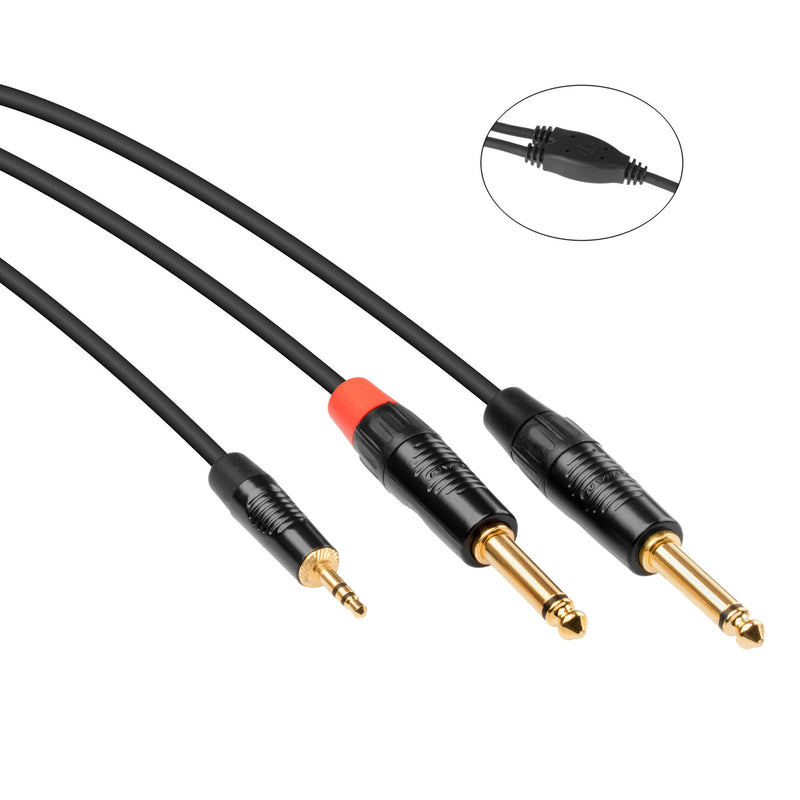 Kopul Stereo Mini to Dual 1/4" Y-Cable (Male, 20.0')