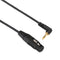 Kopul XRSM 3-Pin XLR Female to 3.5mm RA Stereo Mini-Plug Cable (15')