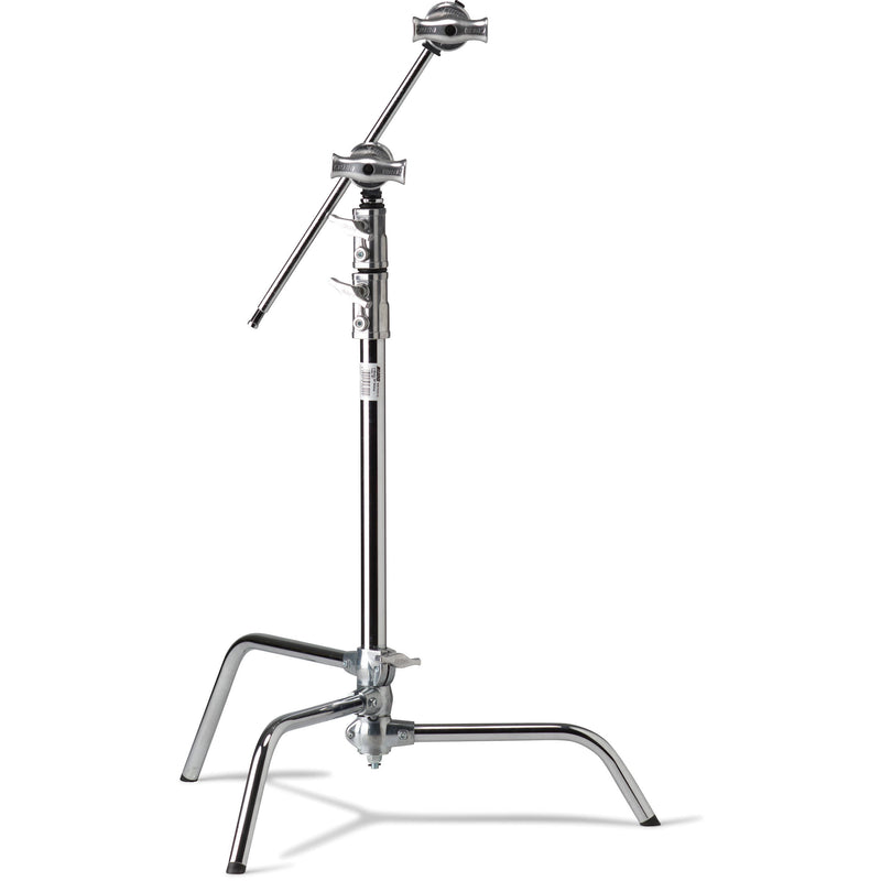 Kupo Master C-Stand with 20" Riser and Sliding Leg Kit (Silver, 6.5')