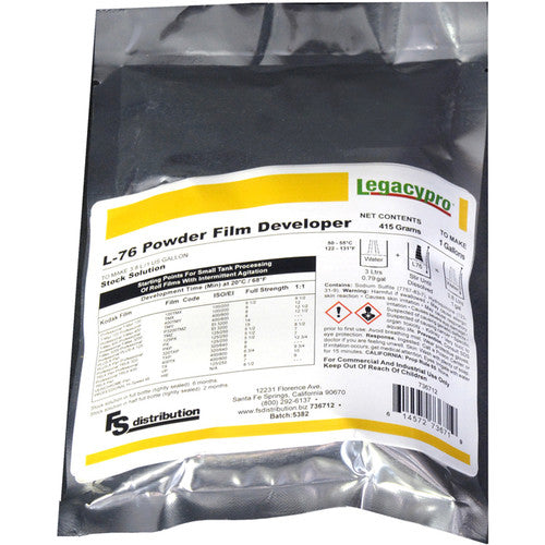 Legacy Pro L-76 Developer Powder for Black & White Film (Makes 1 gal)