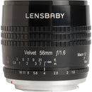 Lensbaby Velvet 56mm f/1.6 Lens for Nikon F (Black)