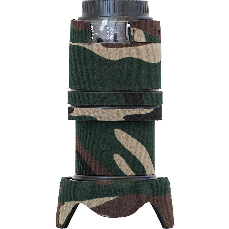 LensCoat Lens Cover for Canon EF-S 18-135mm IS STM Lens (Forest Green Camo)