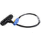 Lex Products True1 Tee Neutrik Inlet/Feed-Thru to powerCON Blue Connector Inline Power Distribution System (18")