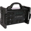 Lex Products 100A Bento Box With 100A Stage Pin Inlet And Feed Thru, (5) 5-20 Duplex Receptacles