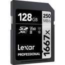 Lexar 128GB Professional 1667x UHS-II SDXC Memory Card