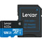 Lexar 128GB High-Performance UHS-I microSDXC Memory Card with SD Adapter