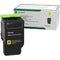 Lexmark 78C10Y0 Yellow Return Program Toner Cartridge for Select Color Laser Printers