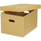 Lineco Ready-To-Assemble Corrugated Bulk Storage Cartons (Tan/Kraft, 25-Pack)