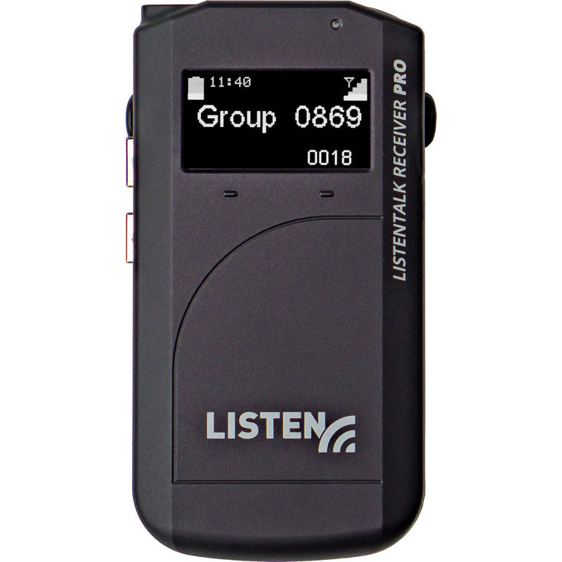 Listen Technologies ListenTALK Receiver Pro (Includes Li-Ion Battery, Lanyard, Ear Speaker)