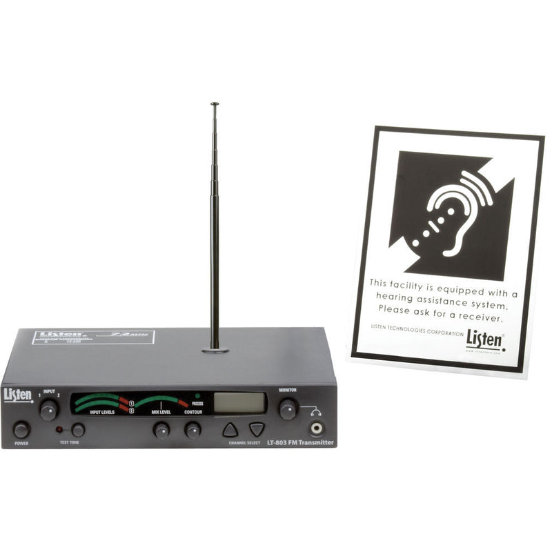 Listen Technologies Stationary 3-Channel RF Transmitter Package (72 MHz)