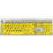 LogicKeyboard Large Print ALBA Mac Pro American English Keyboard (Black on Yellow)