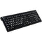 LogicKeyboard XL Print NERO PC Slim Line White on Black Keyboard