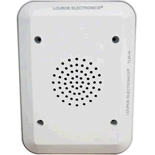 Louroe TLM-W Two-Way Speaker with Microphone (White)