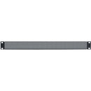 Lowell Manufacturing Rack Panel-Vented-1U, 18-Gauge Flanged Perforated Steel, 12-Pack (Black)