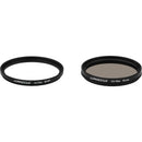 Luminesque 52mm Circular Polarizer and UV Slim PRO Filter Kit