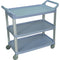 Luxor 3-Shelf Large Serving Cart (Gray)