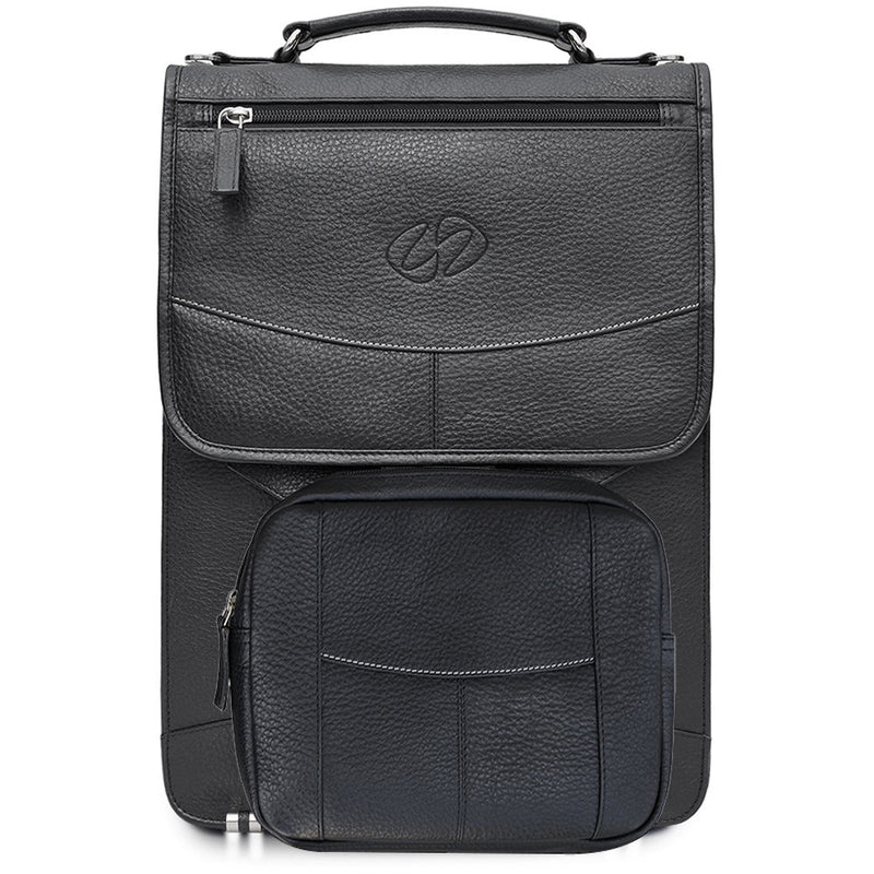MacCase Premium Leather Briefcase (Black)