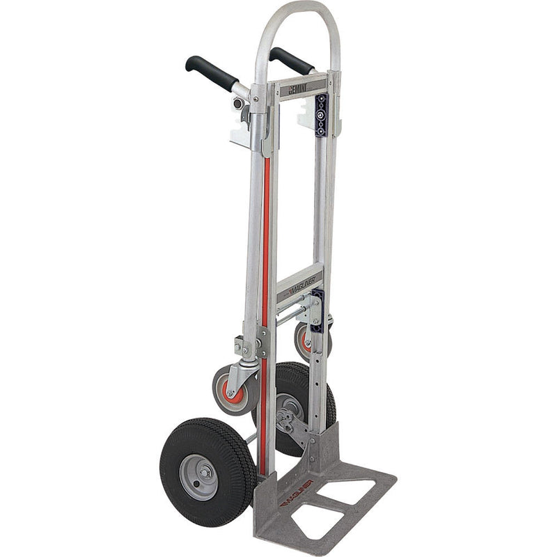 Magliner Gemini Jr. Convertible Hand Truck with 10" 4-Ply Pneumatic Wheels (Unassembled)