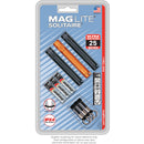 Maglite Solitaire 1-Cell AAA Incandescent Flashlight (3-Pack: 2 Black & 1 Amber, Clamshell Packaging)