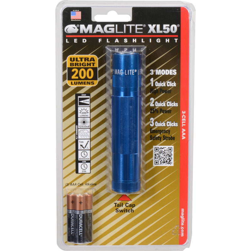 Maglite XL50 3AAA LED Flashlight (Blue)