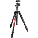 Manfrotto Befree Advanced Travel Aluminum Tripod with Ball Head (Twist Locks, Red)