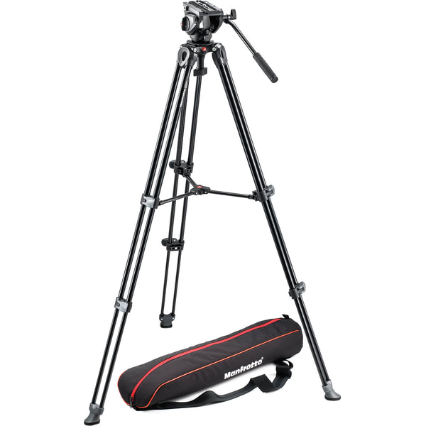 MVH500A Fluid Drag Video Head with MVT502AM Tripod and Carry Bag 