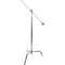 Matthews 40" C-Stand with Spring-Loaded Base, Grip Head, & Arm Kit (10.5', Silver)