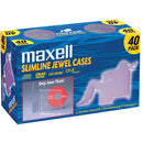 Maxell Slimline Jewel Cases for CDs & DVDs (40-Pack)