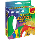 Maxell Multi-Color CD & DVD Sleeves (100-Pack)