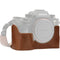 MegaGear Ever Ready Genuine Leather Camera Half Case and Strap for Sony Alpha a7 III, a7R III, a9 (Brown)