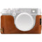MegaGear Ever Ready Leather Half Case and Strap for Fujifilm X100F (Brown)