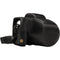MegaGear Ever Ready Leather Camera Case for Olympus OM-D E-M10 Mark III with 14-42mm Lens (Black)