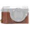 MegaGear Ever Ready Leather Half-Bottom Camera Case for Panasonic LUMIX GX85 (Dark Brown)