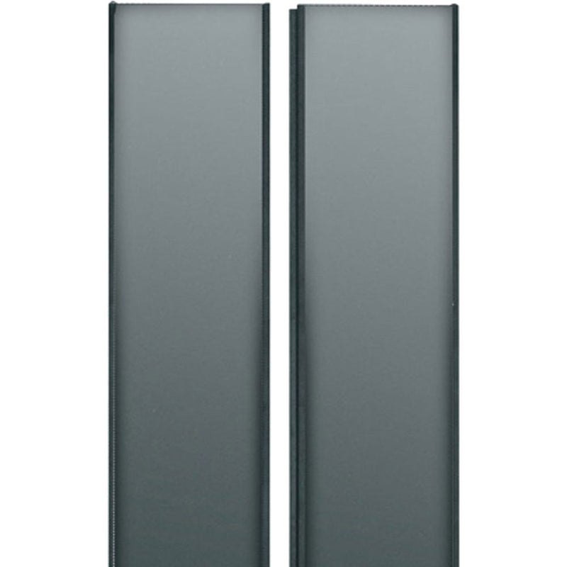 Middle Atlantic Split Solid Rear Door for Equipment Rack with Handle Knockout (24 RU)