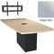 Middle Atlantic Hub Angle Shaped Work-surface (72", Thermolaminate Finish, Pepperstone)