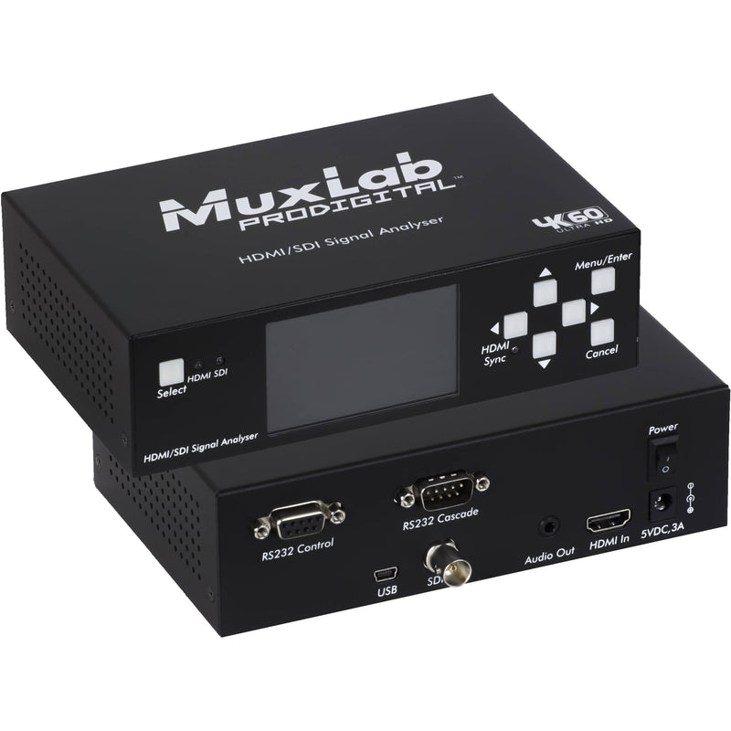 MuxLab HDMI 2.0/3G-SDI Signal Analyzer