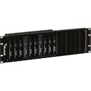 MuxLab 16-Port Rackmount Transceiver Chassis (Black)