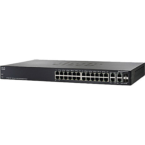 myMix SF300-24P Managed 24-Port 10/100 Power over Ethernet (PoE) Switch