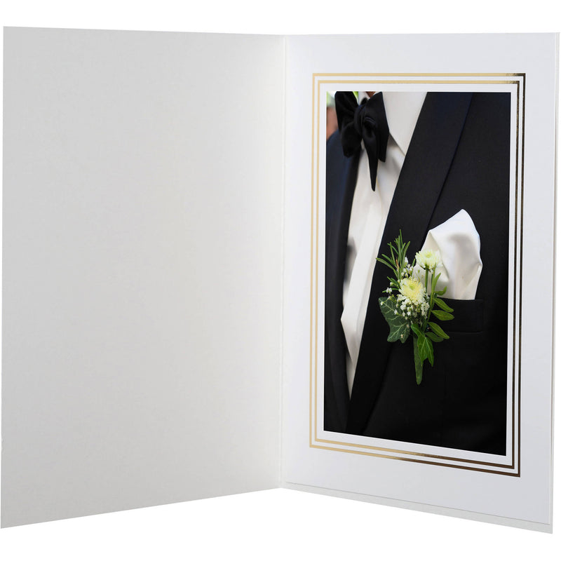 National Photo Folders Premier Photo Folder (5 x 7", 25-Pack, White)