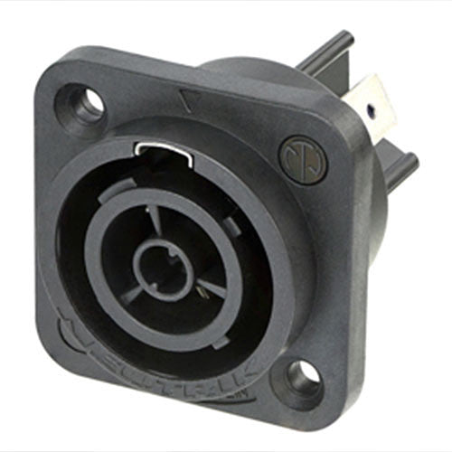Neutrik NAC3FPX-TOP powerCON TRUE1 Female Receptacle with 1/4" Flat Tab Terminals