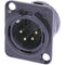 Neutrik NC4MD-L-B-1 4-Pole Male Receptacle Connector