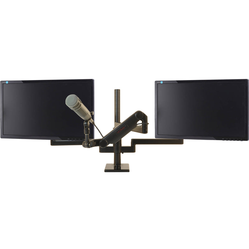 O.C. White ProBoom Ultima Gen2 Dual-Monitor Mount and Low-Profile Mic Boom Package