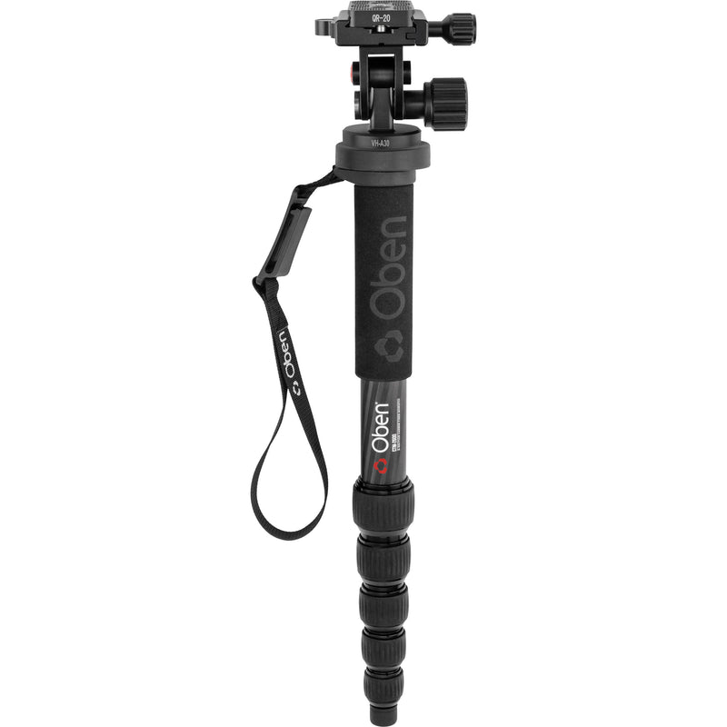 Oben CTM-2600 6-Section Carbon Fiber Monopod with VH-A30 Tilt Head Kit