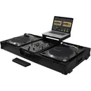 Odyssey Innovative Designs Black Label Low Profile Glide Turntable DJ Coffin with Wheels