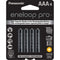 Panasonic Eneloop Pro AAA Rechargeable Ni-MH Batteries (950mAh, Pack of 4)
