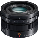 Panasonic LUMIX G Leica DG Summilux 15mm f/1.7 ASPH. Lens (Black)