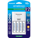 Panasonic Eneloop Rechargeable AA Ni-MH Batteries with Charger (2000mAh, Pack of 4)