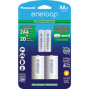 Panasonic Eneloop Rechargeable AA Ni-MH Batteries with D Spacers (2000mAh, Pack of 2)