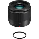 Panasonic Lumix G 25mm f/1.7 ASPH. Lens with UV Filter Kit